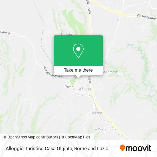 Olgiata Tourist Accommodation map