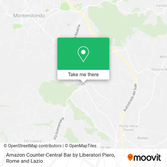 Amazon Counter-Central Bar by Liberatori Piero map