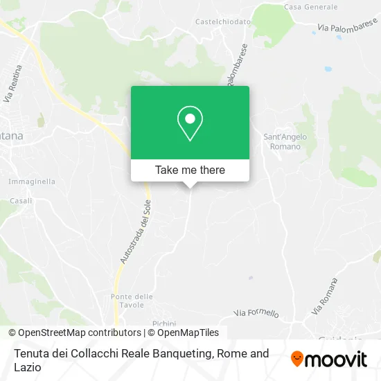 Collacchi Estate Royal Banqueting map