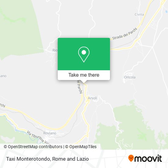 Taxi Monterotondo map