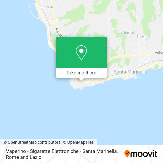 Vaperino - Sigarette Elettroniche - Santa Marinella map