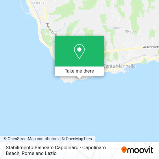 Capolinaro Beach Resort map