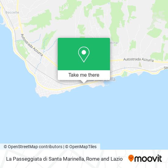 La Passeggiata di Santa Marinella map