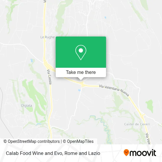 Calab Food Wine and Evo map