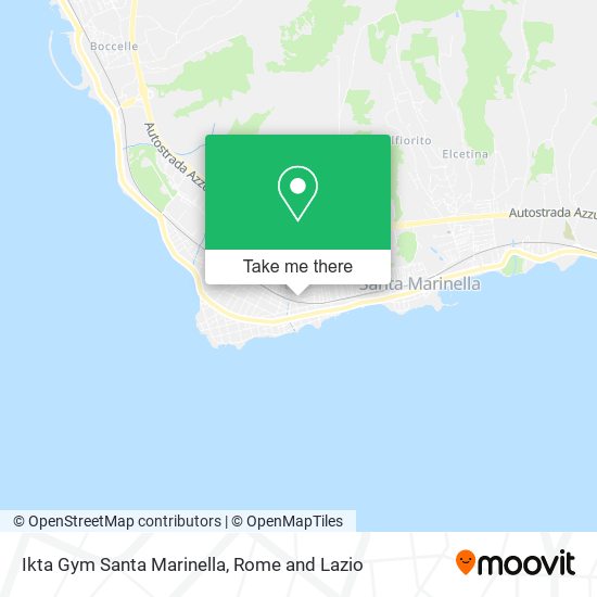 Ikta Gym Santa Marinella map