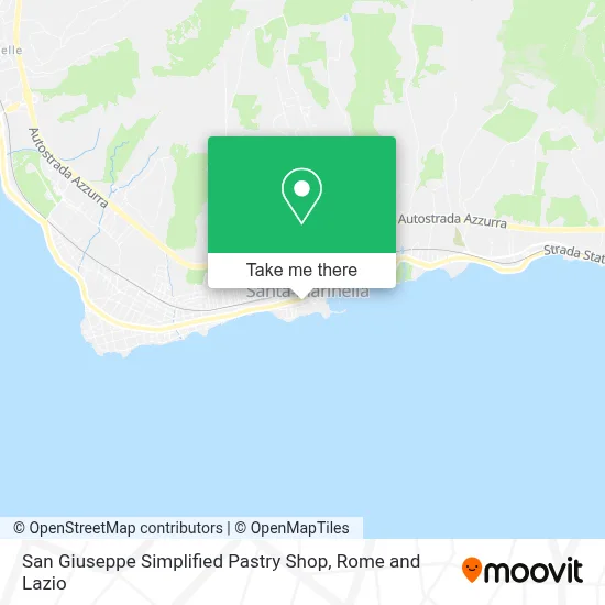 San Giuseppe Simplified Pastry Shop map