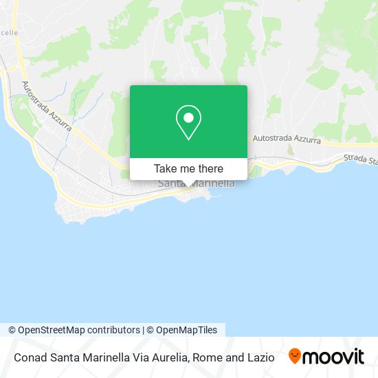 Conad Santa Marinella Via Aurelia map
