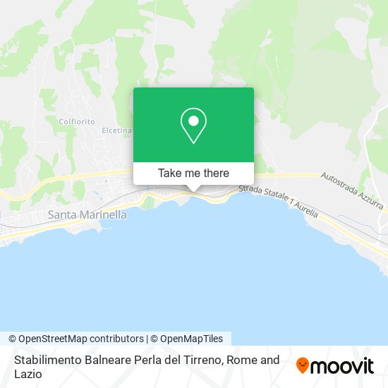 Stabilimento Balneare Perla del Tirreno map