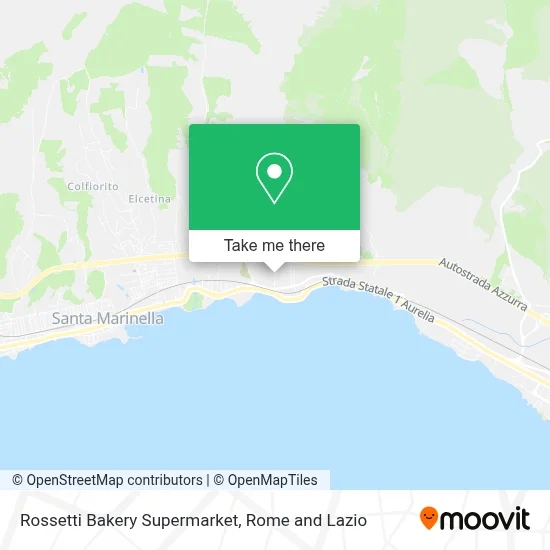 Rossetti Bakery Supermarket map