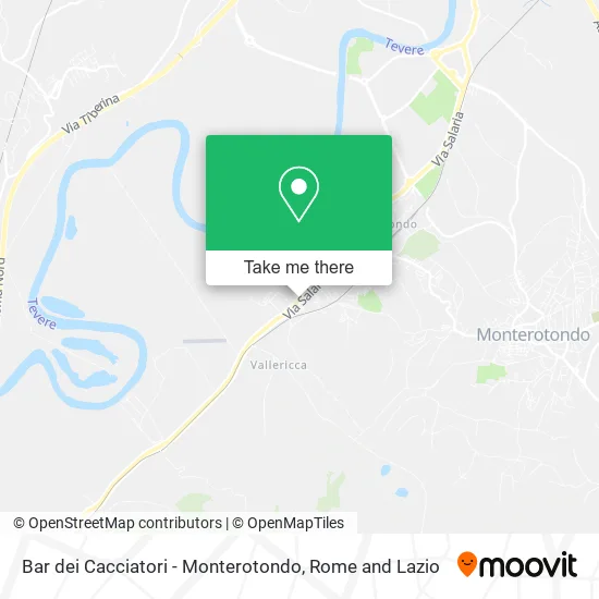Hunters Bar - Monterotondo map