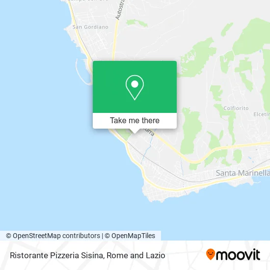 Ristorante Pizzeria Sisina map