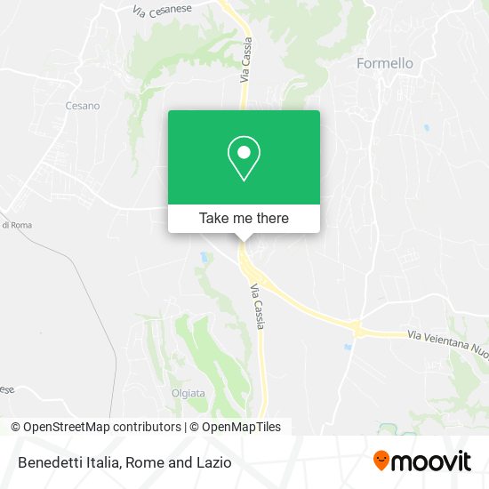 Benedetti Italia map