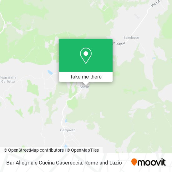 Bar Allegria e Cucina Casereccia map