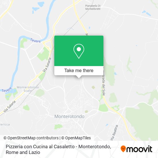 Pizzeria con Cucina al Casaletto - Monterotondo map