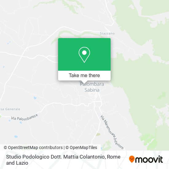 Studio Podologico Dott. Mattia Colantonio map