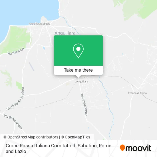 Italian Red Cross - Sabatino Committee map