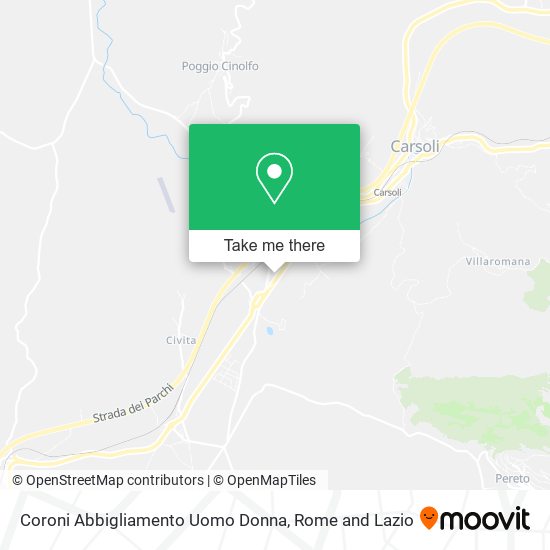 Coroni Abbigliamento Uomo Donna map