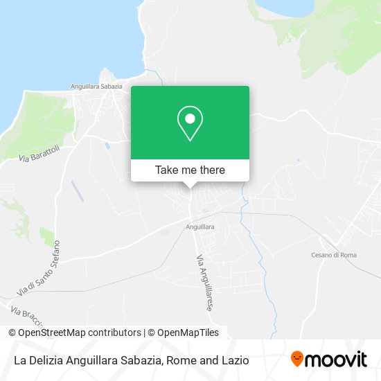 La Delizia Anguillara Sabazia map