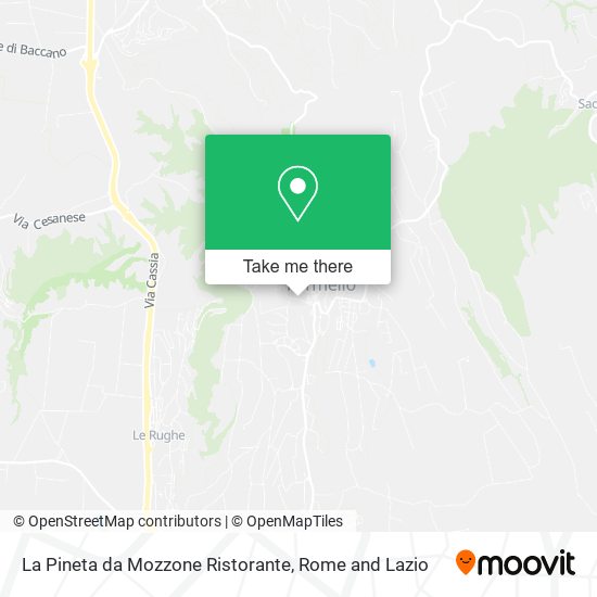 La Pineta da Mozzone Ristorante map