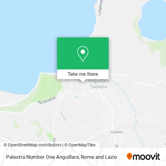 Number One Gym Anguillara map