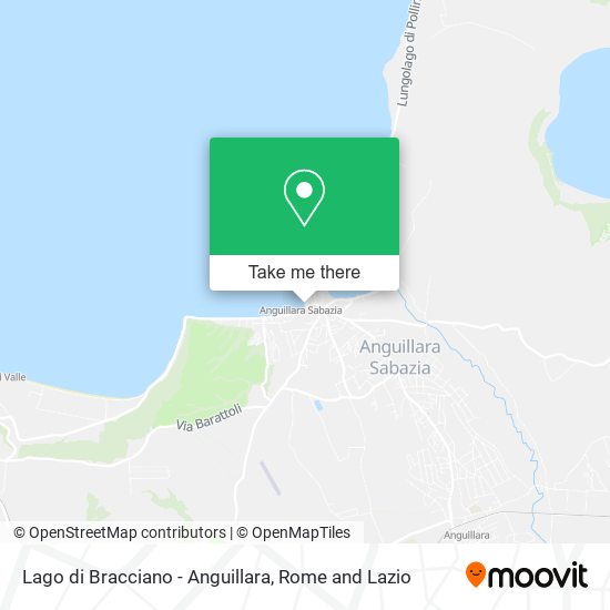 Lago di Bracciano - Anguillara map