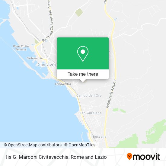 Iis G. Marconi Civitavecchia map