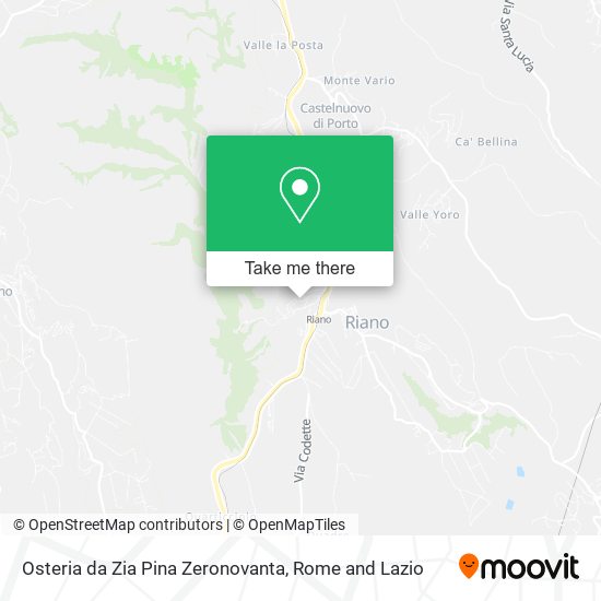 Osteria da Zia Pina Zeronovanta map