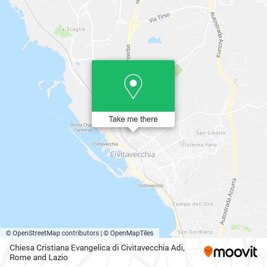 Chiesa Cristiana Evangelica di Civitavecchia Adi map