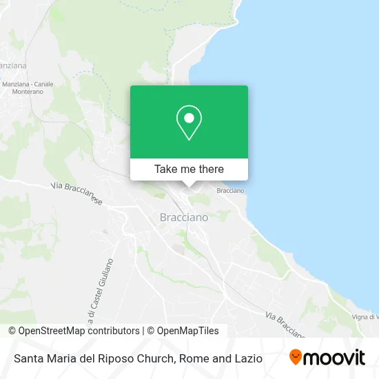 Santa Maria del Riposo Church map