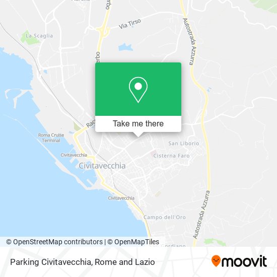 Parking Civitavecchia map