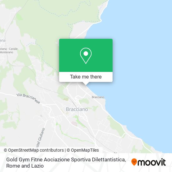 Gold Gym Fitne Aociazione Sportiva Dilettantistica map