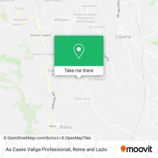 As Cases Valige Professionali map