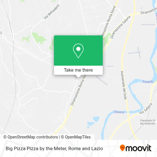 Big Pizza Pizza by the Meter map