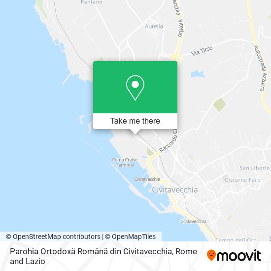 Parohia Ortodoxă Română din Civitavecchia map