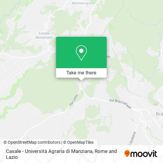 Casale - Università Agraria di Manziana map