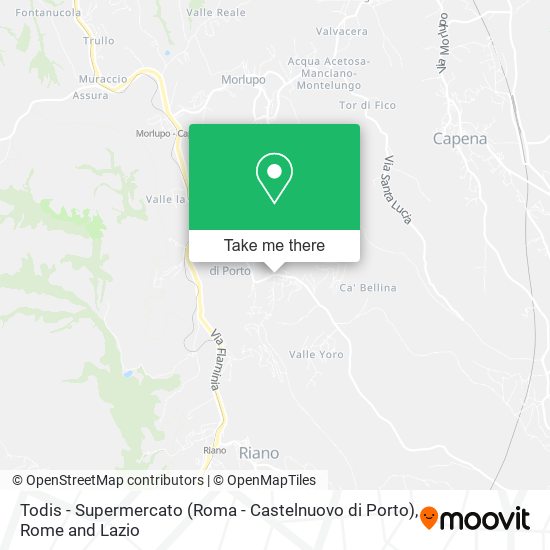 Todis - Supermercato (Roma - Castelnuovo di Porto) map