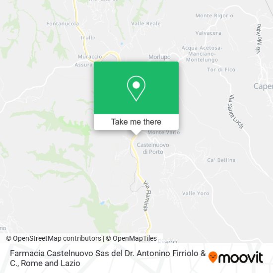 Farmacia Castelnuovo Sas del Dr. Antonino Firriolo & C. map