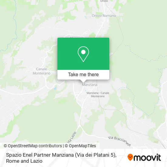 Spazio Enel Partner Manziana (Via dei Platani 5) map