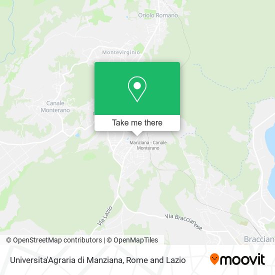 Universita'Agraria di Manziana map