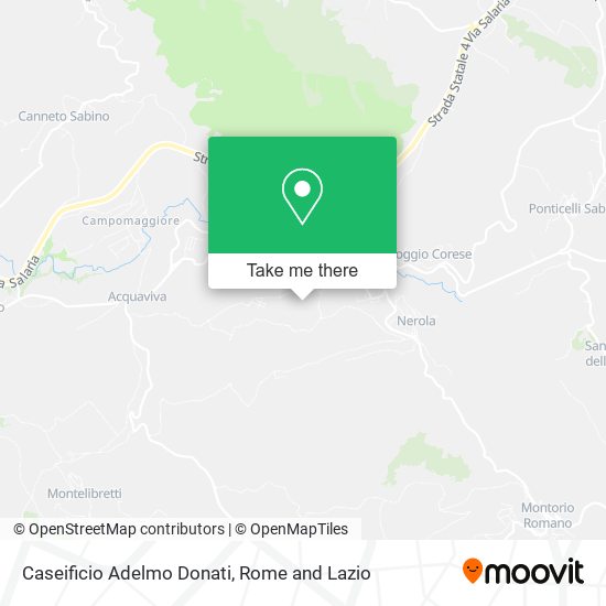 Caseificio Adelmo Donati map