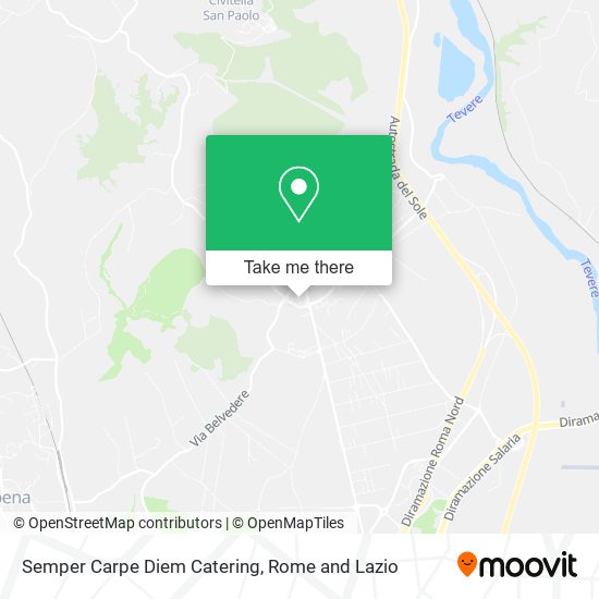 Semper Carpe Diem Catering map