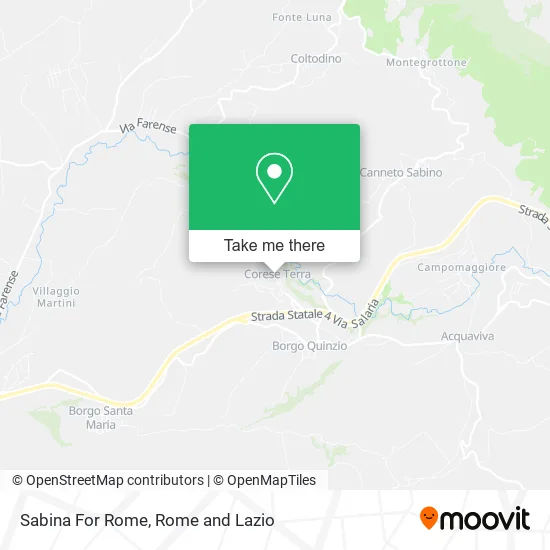 Sabina For Rome map
