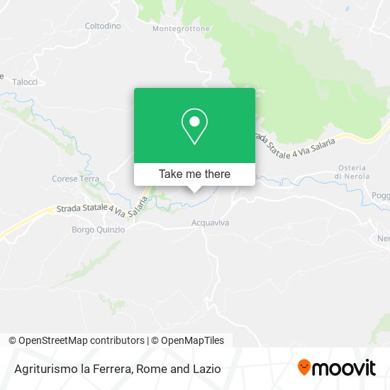 Agriturismo la Ferrera map