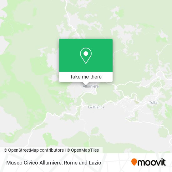 Museo Civico Allumiere map