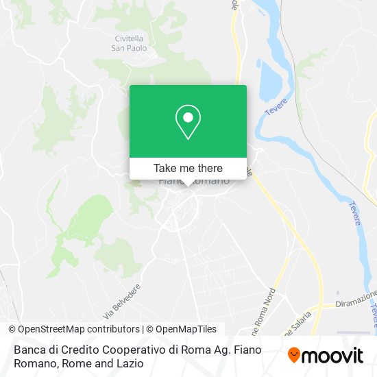 Banca di Credito Cooperativo di Roma Ag. Fiano Romano map