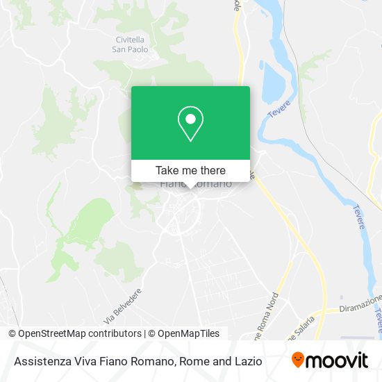 Assistenza Viva Fiano Romano map