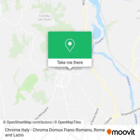 Chroma Italy - Chroma Domus Fiano Romano map