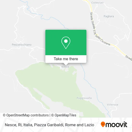 Nesce, Ri, Italia, Garibaldi Square map