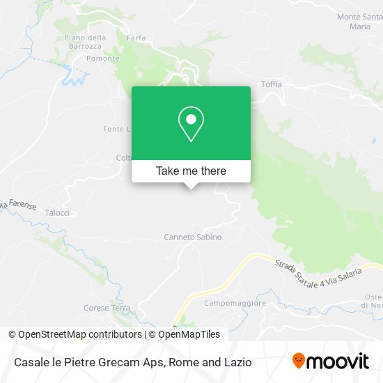 Casale le Pietre Grecam Aps map