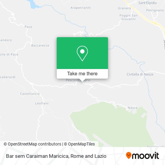 Bar sem Caraiman Maricica map
